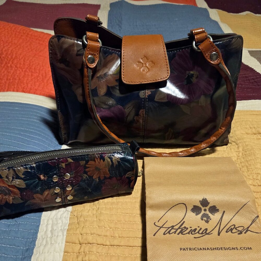 Brand New Patricia Nash Rienzo Peruvian Purse Satchel and Wrist Bag
